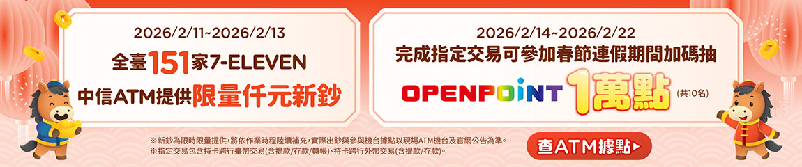 中信ATM新年活動