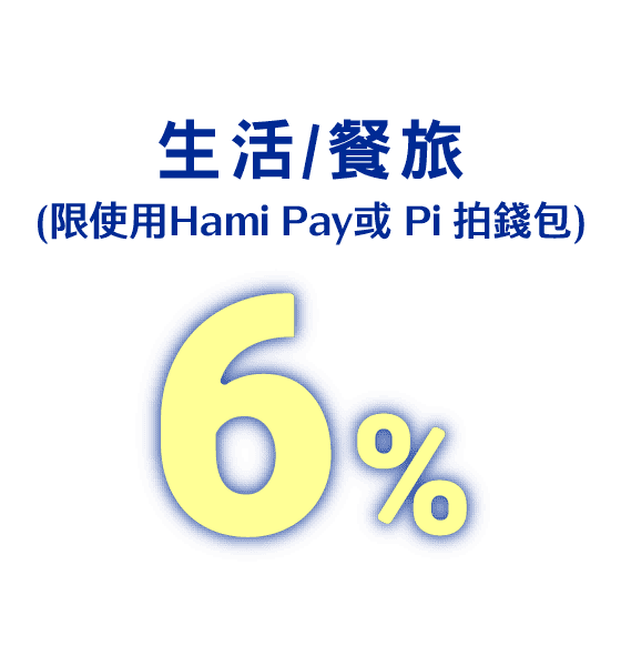 生活/繳費：6%