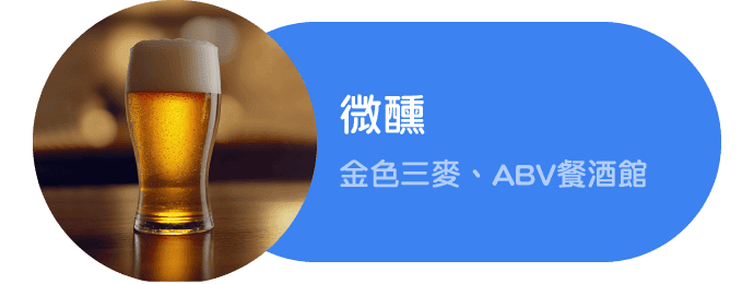 微醺：金色三麥、ABV餐酒館
