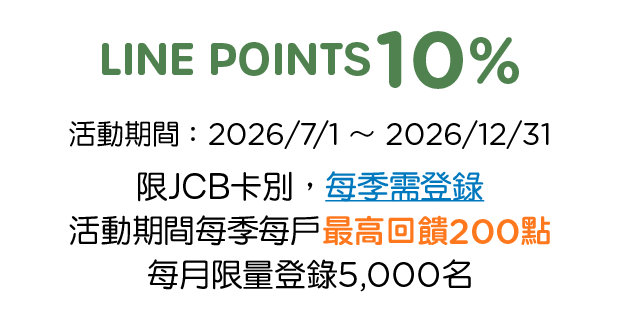 LOPIA，享LINE POINTS 10%