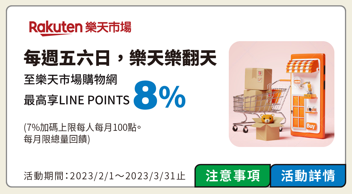 樂天消費優惠