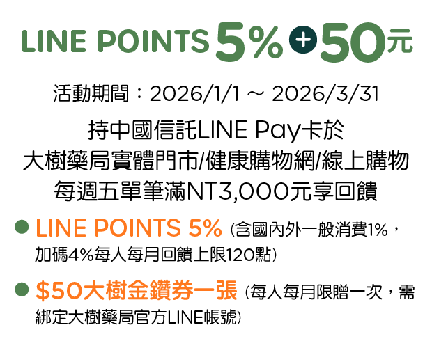 優惠資訊說明_大樹藥局