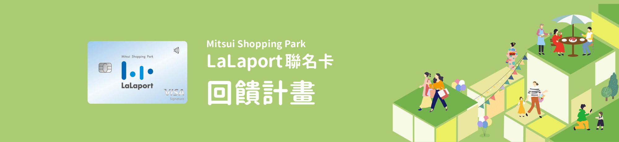 Mitsui Shopping Park LaLaport聯名卡，回饋計畫