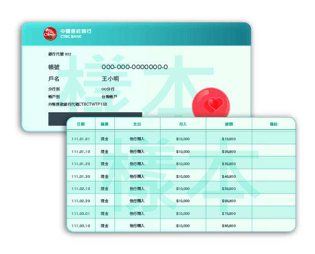 圖示：近三個月存摺明細