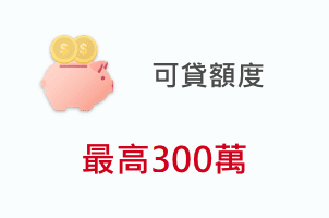 可貸額度 最高300萬