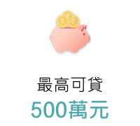 最高可貸500萬元