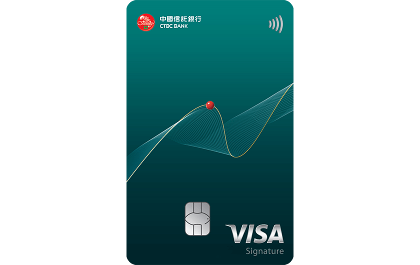中國信託銀行卡 卡面