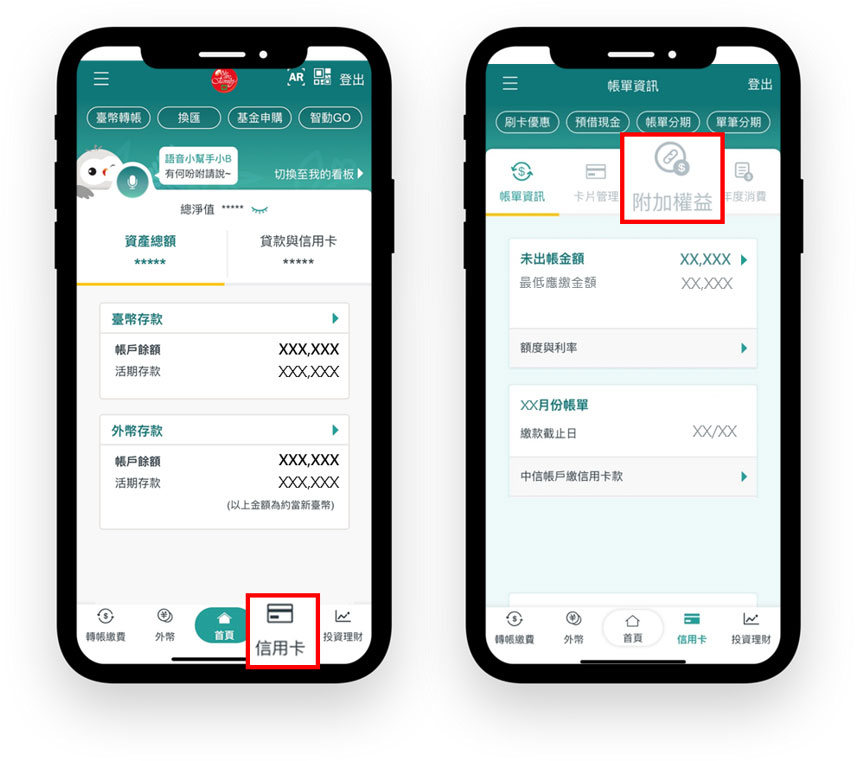 不要讓自己的權利睡著了 教你簡單查詢信用卡附加權益 中國信託